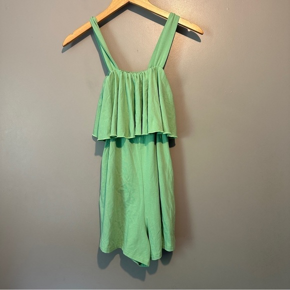 NWT Smash + Tess The Playful Shorty Romper in Smash Sage - Picture 3 of 11